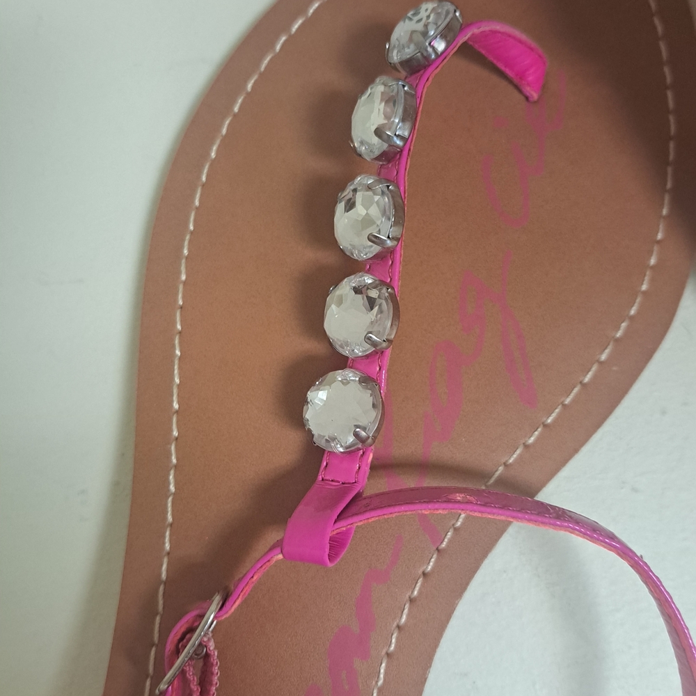 American Rag Pink Sandals with Rhinestones - Picture 3 of 4